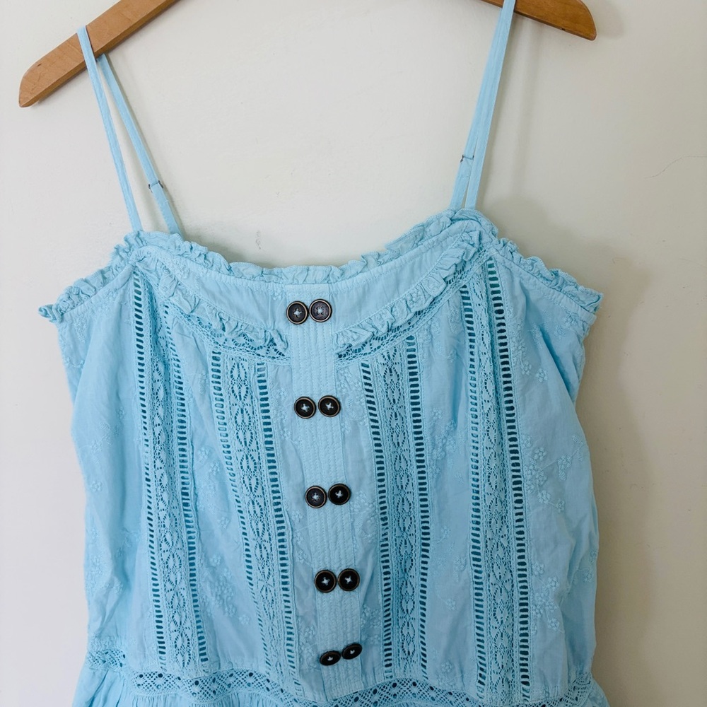 NWT $168 Anthropologie Pilcro Sleeveless Square-Neck Swing Mini Dress S - Picture 5 of 12